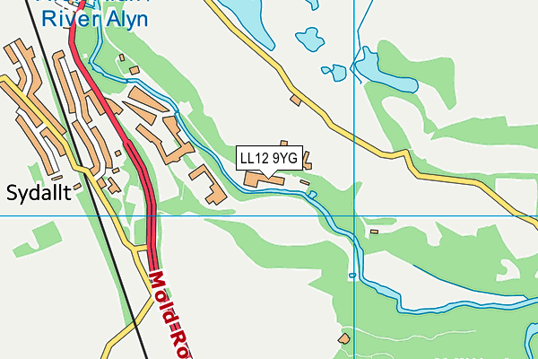 LL12 9YG map - OS VectorMap District (Ordnance Survey) LL12 9YG map - OS VectorMap District (Ordnance Survey)