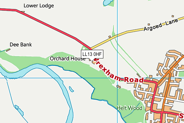 LL13 0HF map - OS VectorMap District (Ordnance Survey) LL13 0HF map - OS VectorMap District (Ordnance Survey)
