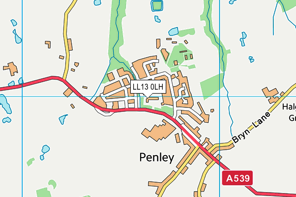 LL13 0LH map - OS VectorMap District (Ordnance Survey) LL13 0LH map - OS VectorMap District (Ordnance Survey)