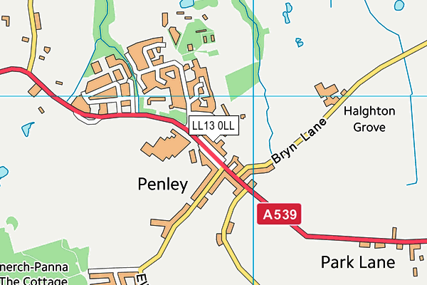 LL13 0LL map - OS VectorMap District (Ordnance Survey) LL13 0LL map - OS VectorMap District (Ordnance Survey)