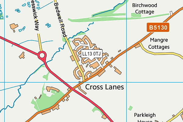 LL13 0TJ map - OS VectorMap District (Ordnance Survey) LL13 0TJ map - OS VectorMap District (Ordnance Survey)