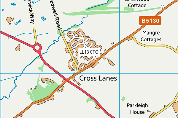 LL13 0TQ map - OS VectorMap District (Ordnance Survey) LL13 0TQ map - OS VectorMap District (Ordnance Survey)
