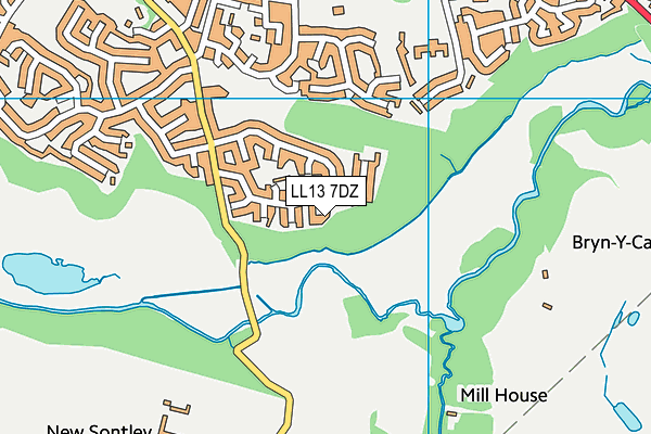 LL13 7DZ map - OS VectorMap District (Ordnance Survey) LL13 7DZ map - OS VectorMap District (Ordnance Survey)