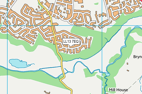 LL13 7EQ map - OS VectorMap District (Ordnance Survey) LL13 7EQ map - OS VectorMap District (Ordnance Survey)