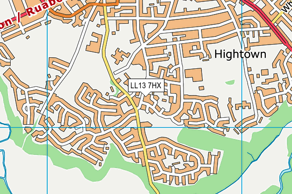 LL13 7HX map - OS VectorMap District (Ordnance Survey) LL13 7HX map - OS VectorMap District (Ordnance Survey)
