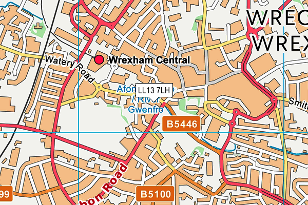 LL13 7LH map - OS VectorMap District (Ordnance Survey) LL13 7LH map - OS VectorMap District (Ordnance Survey)