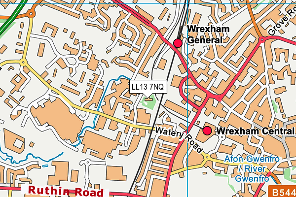LL13 7NQ map - OS VectorMap District (Ordnance Survey) LL13 7NQ map - OS VectorMap District (Ordnance Survey)