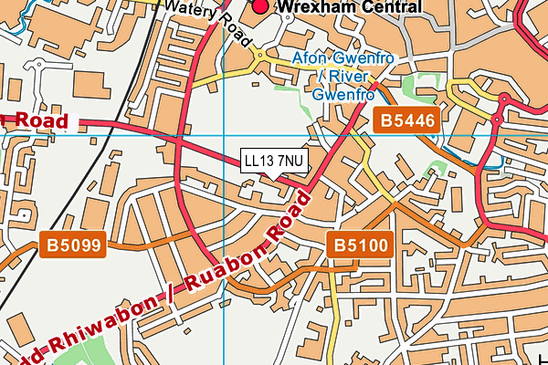 LL13 7NU map - OS VectorMap District (Ordnance Survey) LL13 7NU map - OS VectorMap District (Ordnance Survey)