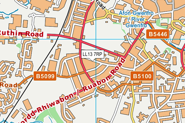 LL13 7RP map - OS VectorMap District (Ordnance Survey) LL13 7RP map - OS VectorMap District (Ordnance Survey)