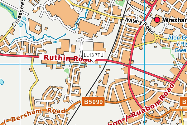 LL13 7TU map - OS VectorMap District (Ordnance Survey) LL13 7TU map - OS VectorMap District (Ordnance Survey)