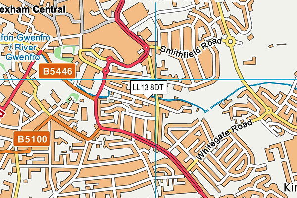 LL13 8DT map - OS VectorMap District (Ordnance Survey) LL13 8DT map - OS VectorMap District (Ordnance Survey)