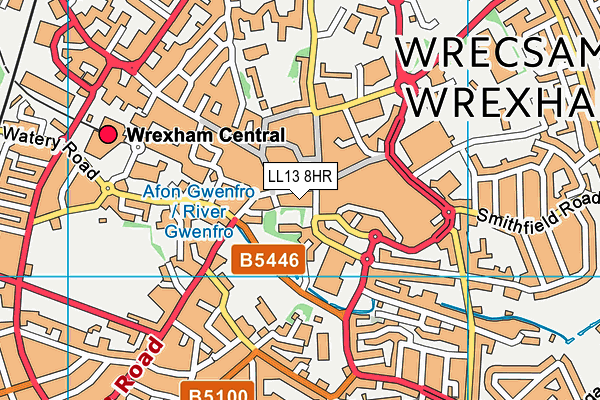 LL13 8HR map - OS VectorMap District (Ordnance Survey) LL13 8HR map - OS VectorMap District (Ordnance Survey)