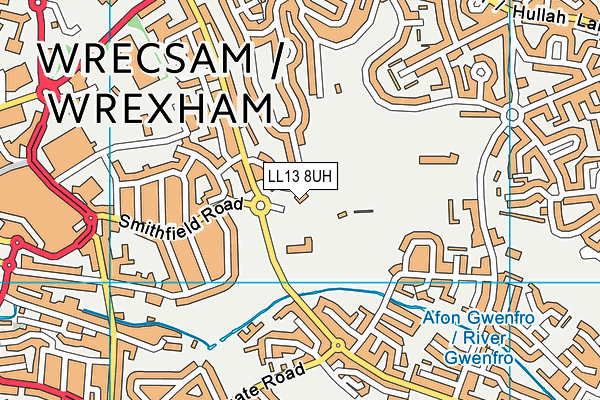 LL13 8UH map - OS VectorMap District (Ordnance Survey) LL13 8UH map - OS VectorMap District (Ordnance Survey)