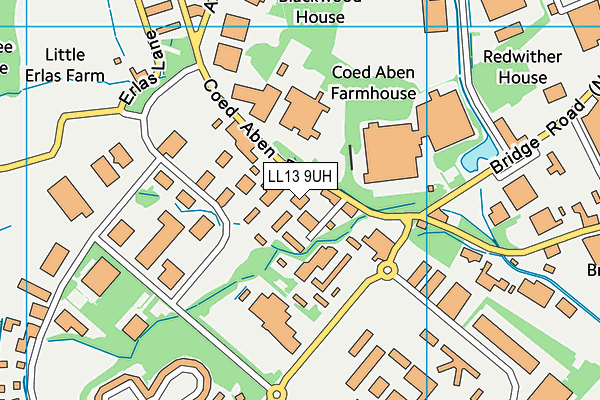 LL13 9UH map - OS VectorMap District (Ordnance Survey) LL13 9UH map - OS VectorMap District (Ordnance Survey)