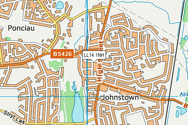 LL14 1NH map - OS VectorMap District (Ordnance Survey) LL14 1NH map - OS VectorMap District (Ordnance Survey)