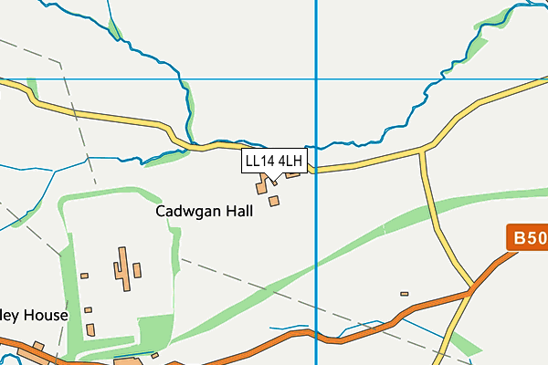 LL14 4LH map - OS VectorMap District (Ordnance Survey) LL14 4LH map - OS VectorMap District (Ordnance Survey)