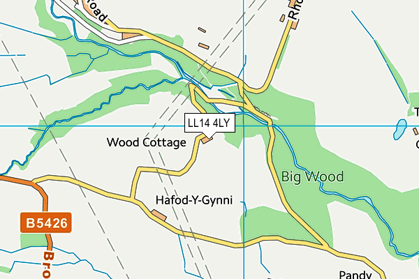 LL14 4LY map - OS VectorMap District (Ordnance Survey) LL14 4LY map - OS VectorMap District (Ordnance Survey)