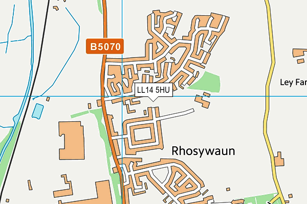 LL14 5HU map - OS VectorMap District (Ordnance Survey) LL14 5HU map - OS VectorMap District (Ordnance Survey)