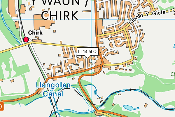 LL14 5LQ map - OS VectorMap District (Ordnance Survey) LL14 5LQ map - OS VectorMap District (Ordnance Survey)