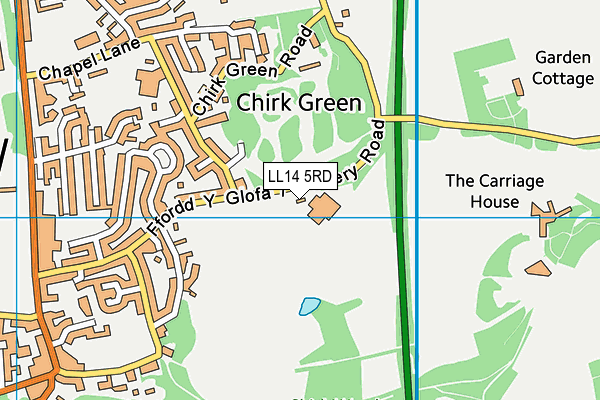 LL14 5RD map - OS VectorMap District (Ordnance Survey) LL14 5RD map - OS VectorMap District (Ordnance Survey)