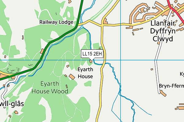LL15 2EH map - OS VectorMap District (Ordnance Survey) LL15 2EH map - OS VectorMap District (Ordnance Survey)
