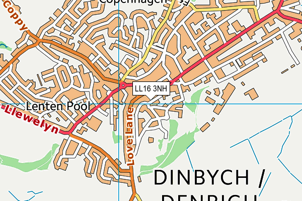 LL16 3NH map - OS VectorMap District (Ordnance Survey) LL16 3NH map - OS VectorMap District (Ordnance Survey)
