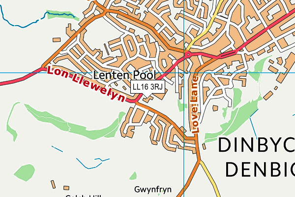 LL16 3RJ map - OS VectorMap District (Ordnance Survey) LL16 3RJ map - OS VectorMap District (Ordnance Survey)