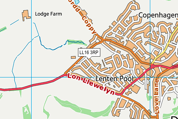 LL16 3RP map - OS VectorMap District (Ordnance Survey) LL16 3RP map - OS VectorMap District (Ordnance Survey)