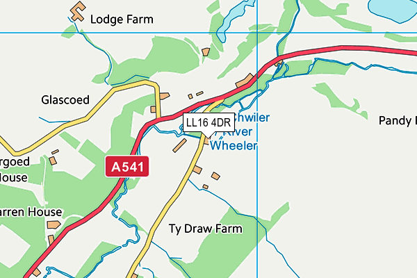 LL16 4DR map - OS VectorMap District (Ordnance Survey) LL16 4DR map - OS VectorMap District (Ordnance Survey)