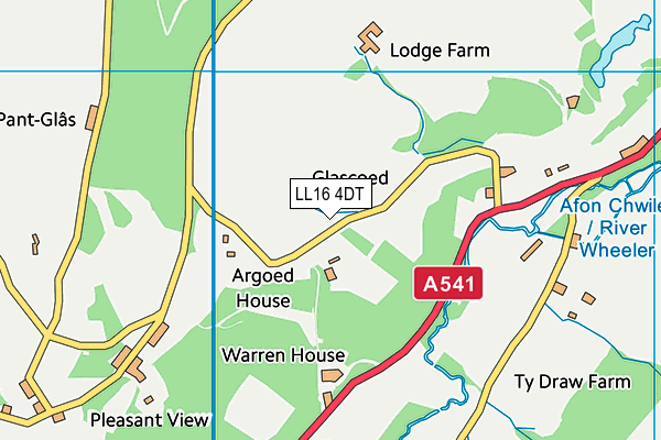LL16 4DT map - OS VectorMap District (Ordnance Survey) LL16 4DT map - OS VectorMap District (Ordnance Survey)