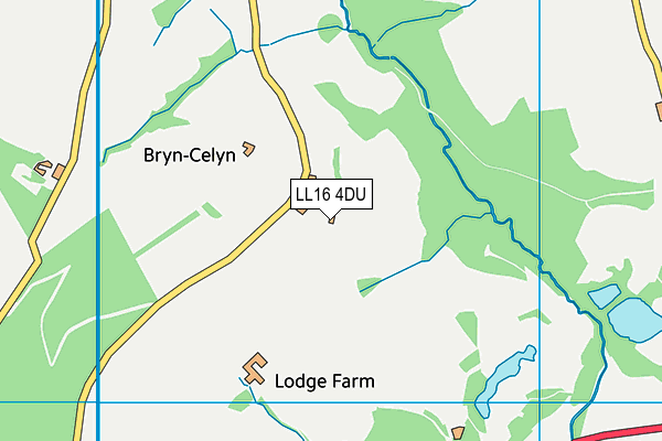 LL16 4DU map - OS VectorMap District (Ordnance Survey) LL16 4DU map - OS VectorMap District (Ordnance Survey)