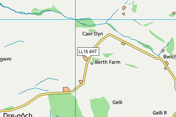 LL16 4HT map - OS VectorMap District (Ordnance Survey) LL16 4HT map - OS VectorMap District (Ordnance Survey)