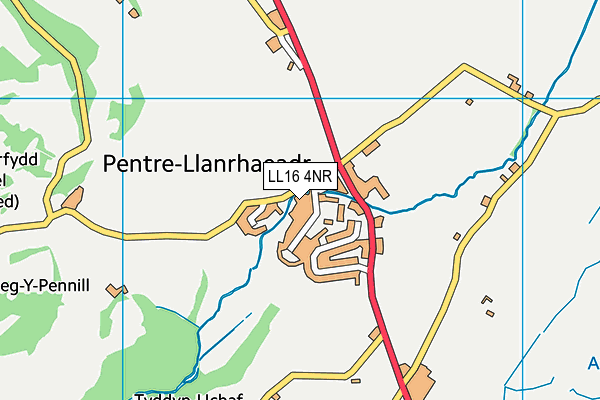 LL16 4NR map - OS VectorMap District (Ordnance Survey) LL16 4NR map - OS VectorMap District (Ordnance Survey)
