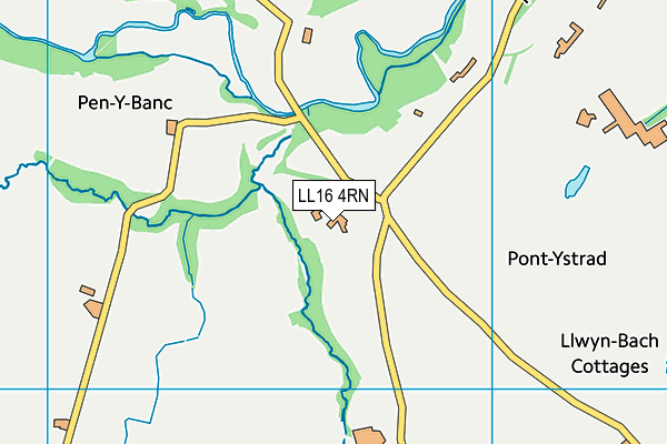 LL16 4RN map - OS VectorMap District (Ordnance Survey) LL16 4RN map - OS VectorMap District (Ordnance Survey)