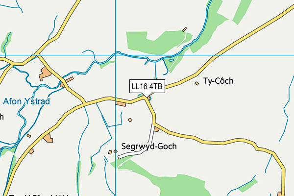 LL16 4TB map - OS VectorMap District (Ordnance Survey) LL16 4TB map - OS VectorMap District (Ordnance Survey)