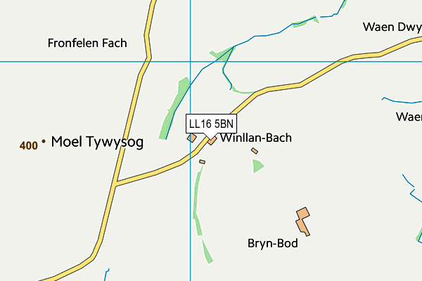 LL16 5BN map - OS VectorMap District (Ordnance Survey) LL16 5BN map - OS VectorMap District (Ordnance Survey)