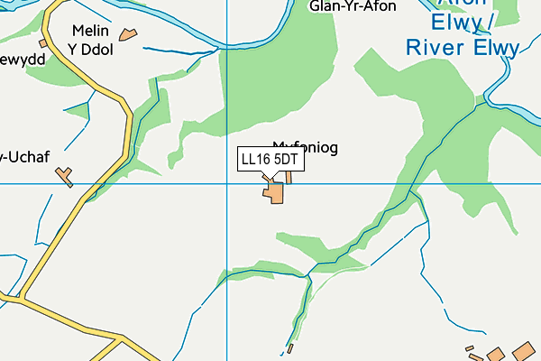 LL16 5DT map - OS VectorMap District (Ordnance Survey) LL16 5DT map - OS VectorMap District (Ordnance Survey)