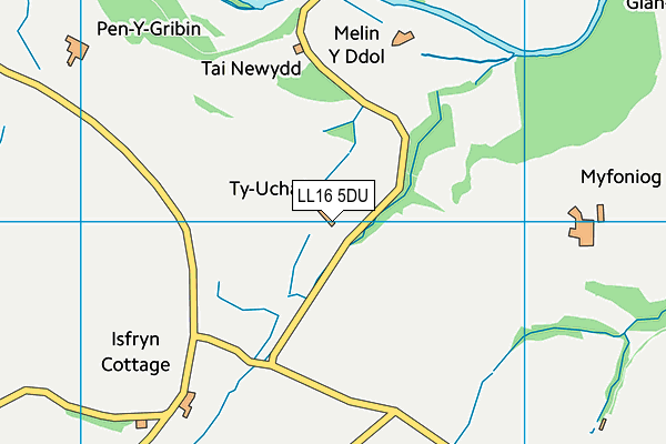 LL16 5DU map - OS VectorMap District (Ordnance Survey) LL16 5DU map - OS VectorMap District (Ordnance Survey)