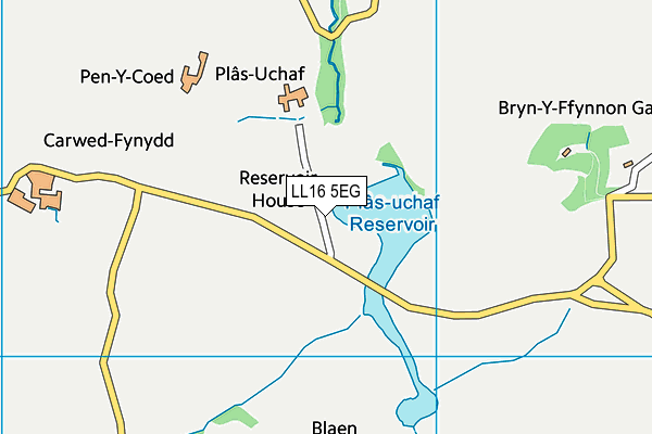 LL16 5EG map - OS VectorMap District (Ordnance Survey) LL16 5EG map - OS VectorMap District (Ordnance Survey)