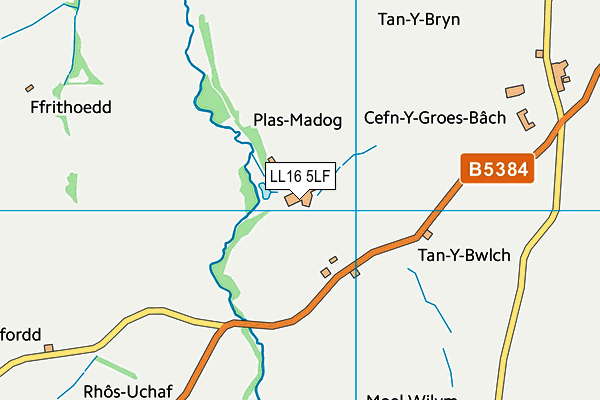 LL16 5LF map - OS VectorMap District (Ordnance Survey) LL16 5LF map - OS VectorMap District (Ordnance Survey)