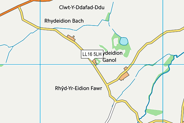 LL16 5LH map - OS VectorMap District (Ordnance Survey) LL16 5LH map - OS VectorMap District (Ordnance Survey)