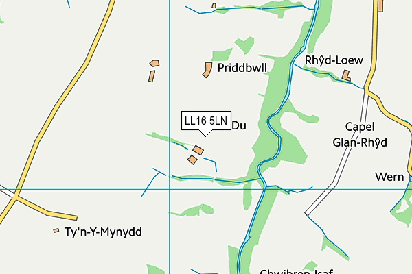 LL16 5LN map - OS VectorMap District (Ordnance Survey) LL16 5LN map - OS VectorMap District (Ordnance Survey)