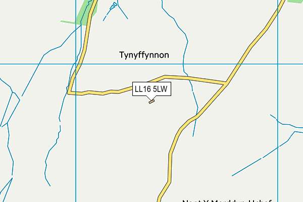 LL16 5LW map - OS VectorMap District (Ordnance Survey) LL16 5LW map - OS VectorMap District (Ordnance Survey)