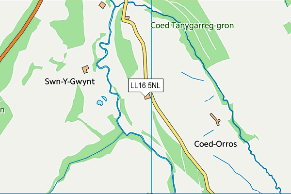 LL16 5NL map - OS VectorMap District (Ordnance Survey) LL16 5NL map - OS VectorMap District (Ordnance Survey)