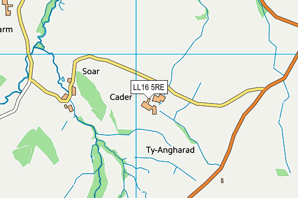 LL16 5RE map - OS VectorMap District (Ordnance Survey) LL16 5RE map - OS VectorMap District (Ordnance Survey)