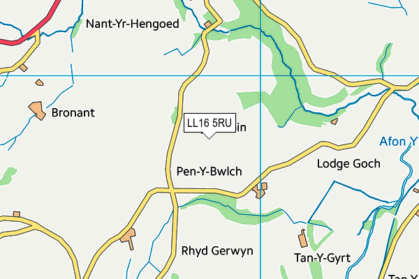 LL16 5RU map - OS VectorMap District (Ordnance Survey) LL16 5RU map - OS VectorMap District (Ordnance Survey)