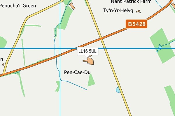 LL16 5UL map - OS VectorMap District (Ordnance Survey) LL16 5UL map - OS VectorMap District (Ordnance Survey)