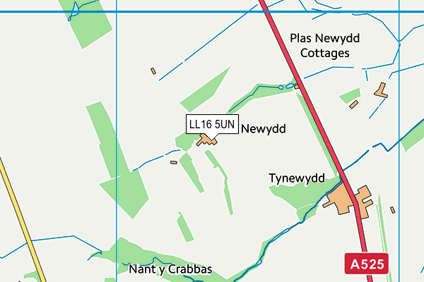 LL16 5UN map - OS VectorMap District (Ordnance Survey) LL16 5UN map - OS VectorMap District (Ordnance Survey)