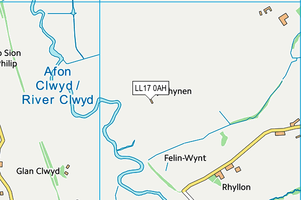 LL17 0AH map - OS VectorMap District (Ordnance Survey) LL17 0AH map - OS VectorMap District (Ordnance Survey)