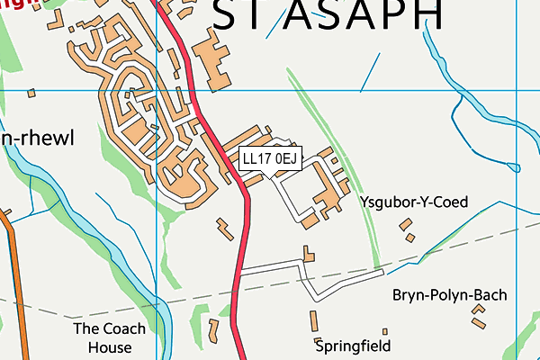 LL17 0EJ map - OS VectorMap District (Ordnance Survey) LL17 0EJ map - OS VectorMap District (Ordnance Survey)